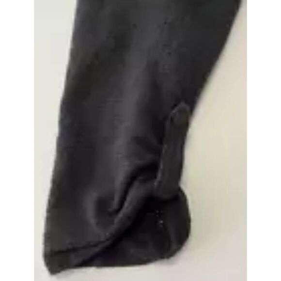 T by Talbots Women's Cardigan Open Front Black Eyelet Size Petite Med - Picture 4 of 9